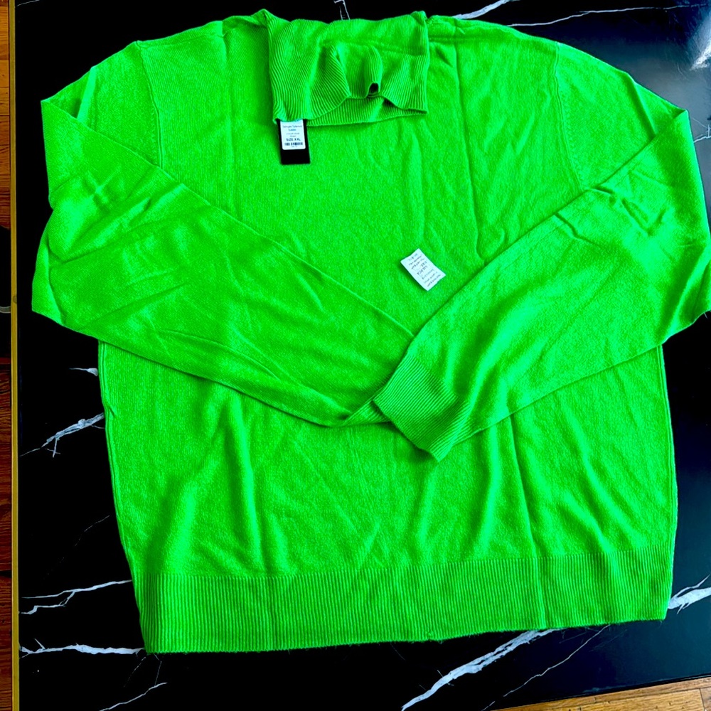 Men Green Turtle neck. Sz 2XL